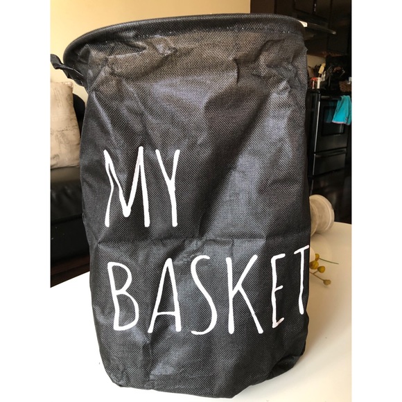 Other - Black w/ white print Storage basket